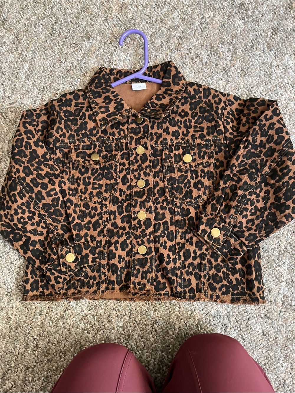 Cheeky Leopard Jean Jacket 4-5 yrs